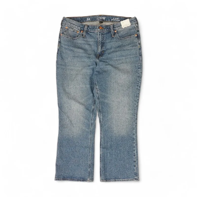 Solid Bootcut Jeans Fashionable Straight Fit Denim