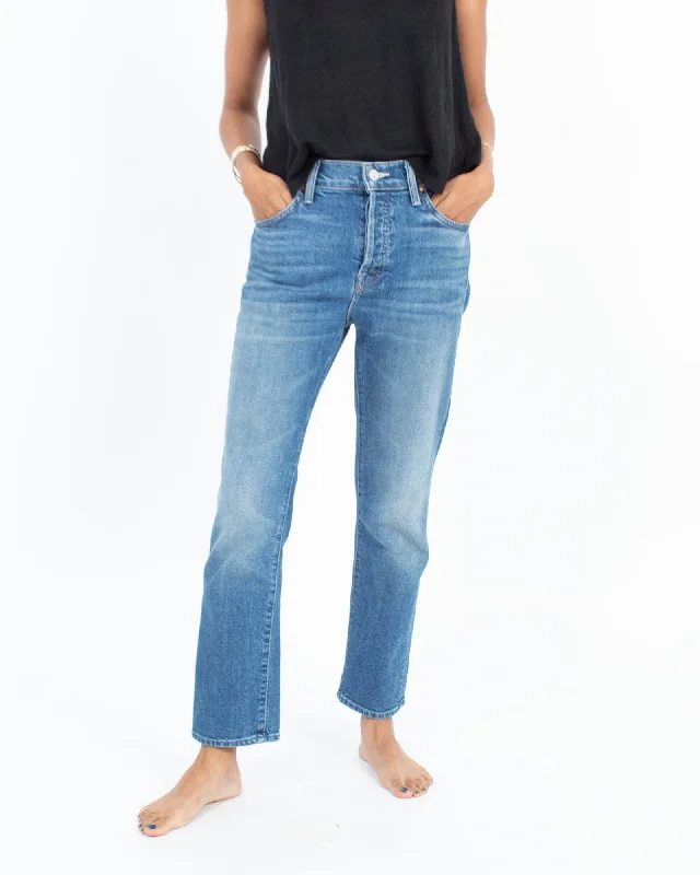 "The Scrapper Ankle" Jeans Trendy Wide-Leg High-Waist Denim