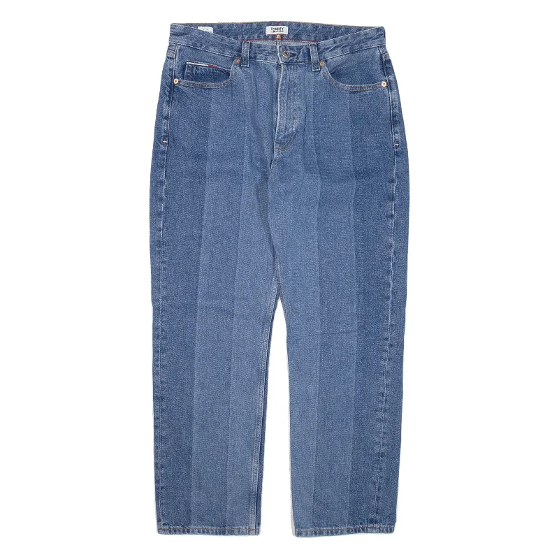 TOMMY HILFIGER High Rise Jeans Blue Denim Regular Straight Womens W30 L27 Trendy Low-Rise Bootcut Jeans TOMMY HILFIGER High Rise Jeans Blue Denim Regular Straight Womens W30 L27 Trendy Low-Rise Bootcut Jeans