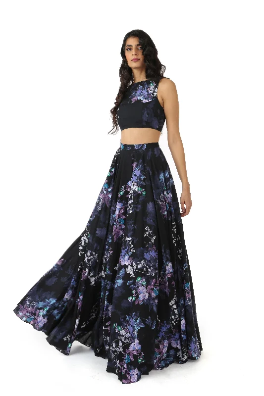 Black Multi Floral