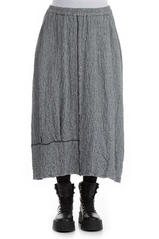 Balloon Grey Wool Skirt midi skirt versatile