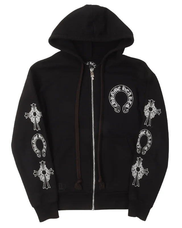 T-Bar Zip Up Hoodie Hoodie with Hidden Zipper Minimalist Clean