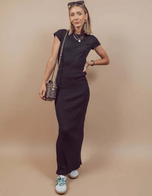 Delanie Maxi Skirt tiered skirt playful