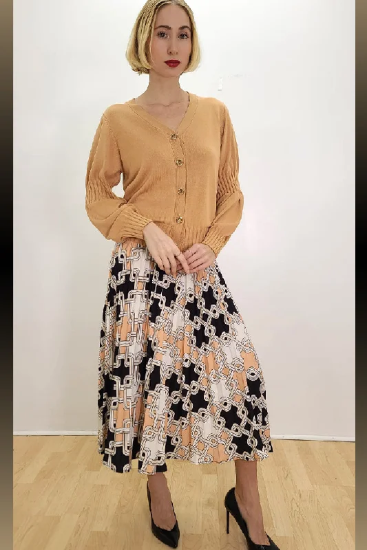 E71028 SKIRT silk skirt elegant