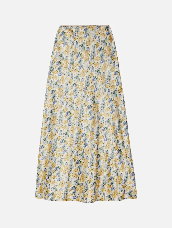 Elowen Skirt in Wildflower Thicket velvet skirt plush