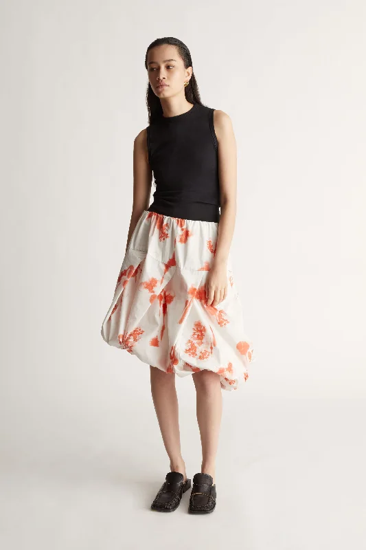 Fleur Skirt silk skirt smooth