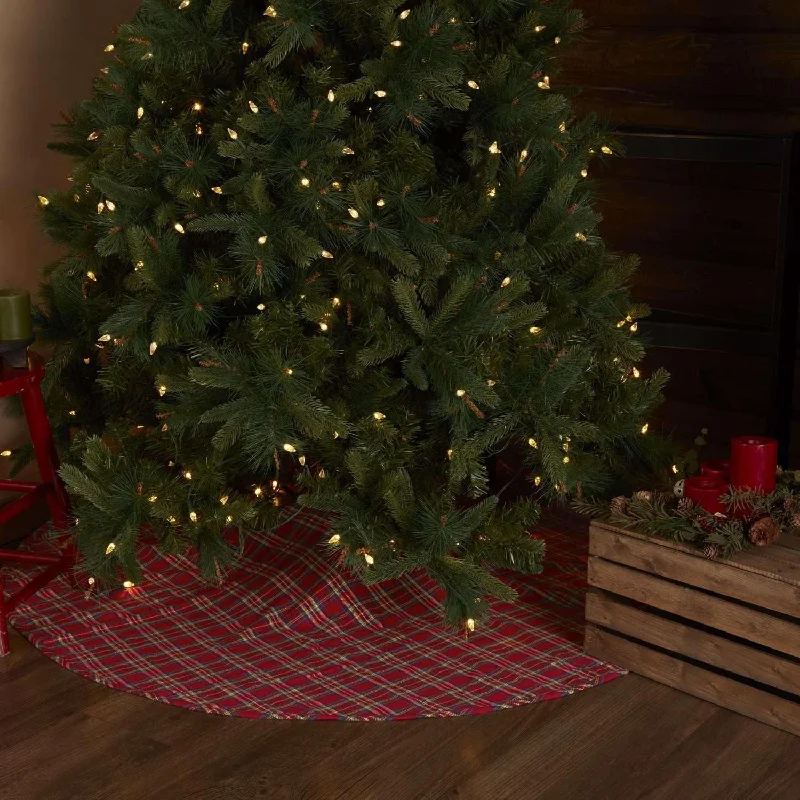 Galway Christmas Tree Skirt 55 VHC Brands velvet skirt plush