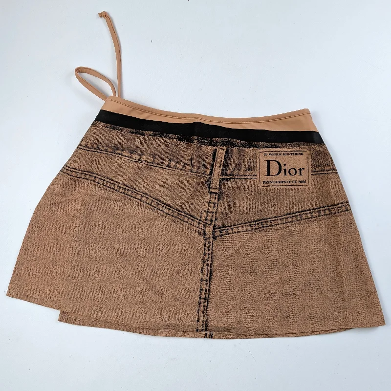 Dior Trompe-l'œil pareo skirt by Galliano - S/S 2006 wool skirt breathable