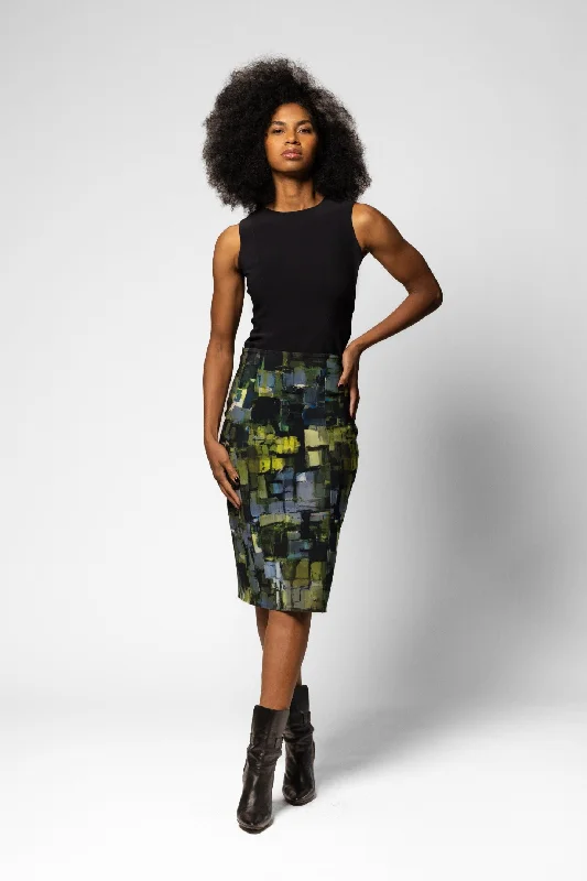 Remick Skirt - Tokyo Print silk skirt elegant