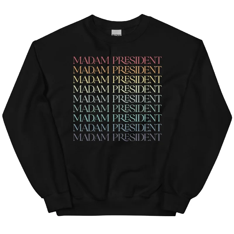 Retro Madam President -- Sweatshirt Hoodie with Oversized Fit Loose Comfortable