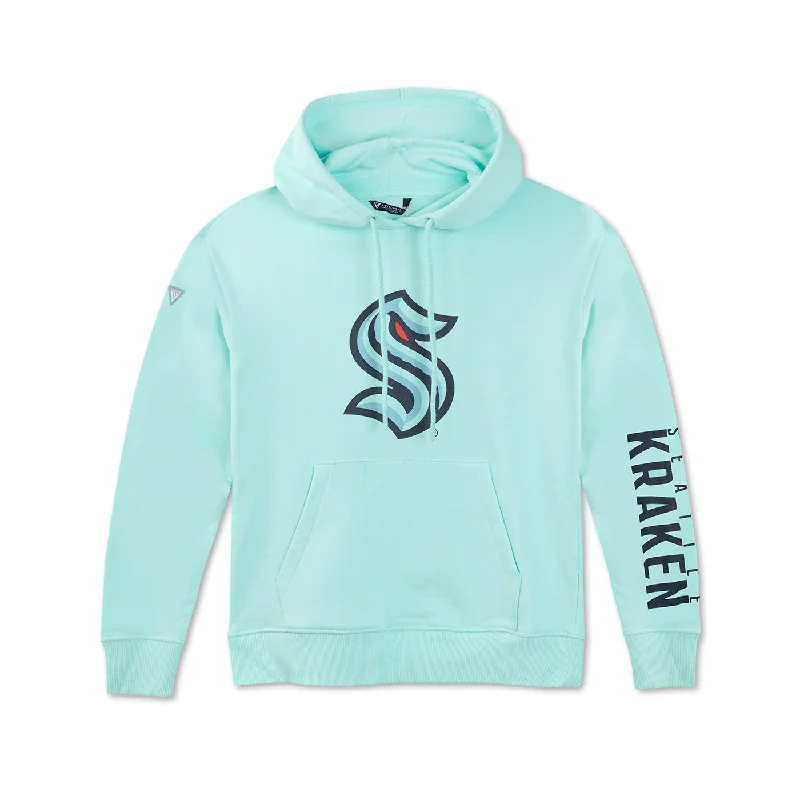 Seattle Kraken Womens Ice Blue Adorn 2 Hit Hoodie Hoodie with Drop Shoulder Relaxed Streetwear Seattle Kraken Womens Ice Blue Adorn 2 Hit Hoodie Hoodie with Drop Shoulder Relaxed Streetwear