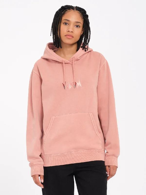 Spikstone Hoodie - Mauve Rose Hoodie with Velcro Closure Adjustable Secure