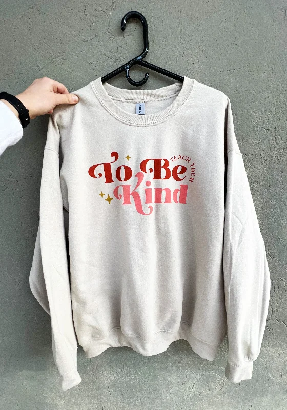 Teach Them To Be Kind Sweatshirt Hoodie with Pattern Geometric Abstract