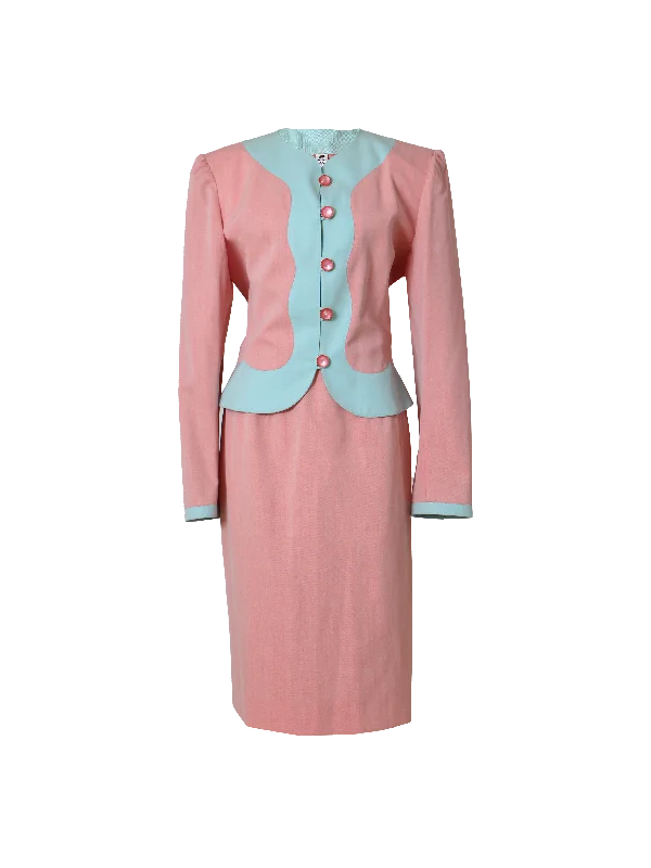 Vintage Emanuel Ungaro Skirt Set low waist skirt