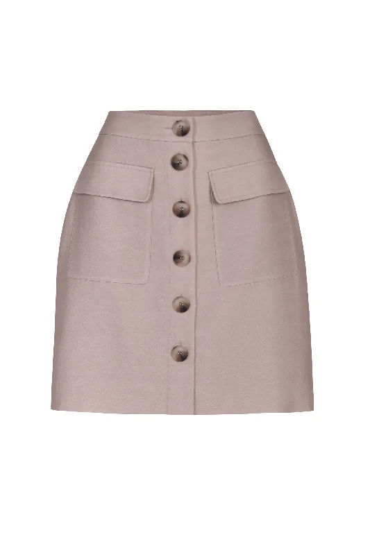 Husk Aimee skirt - Stone breathable skirt fabric